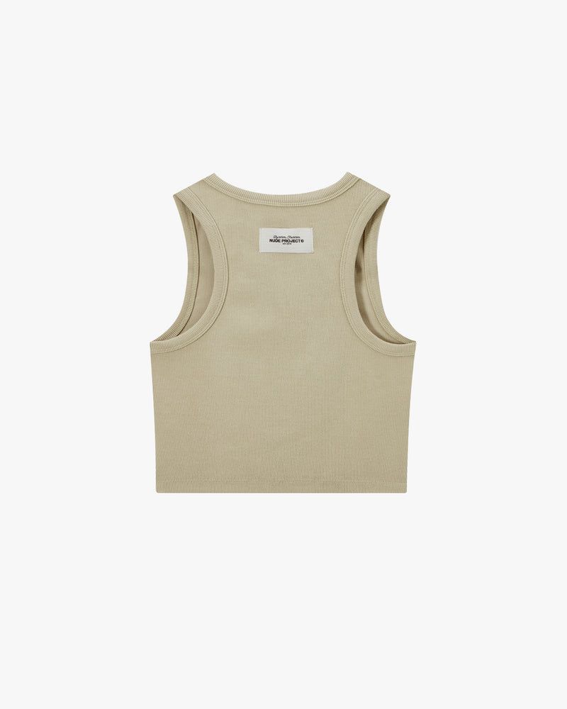 Nude Project Tone2tone Tank Top Beige | US-76389NEVS