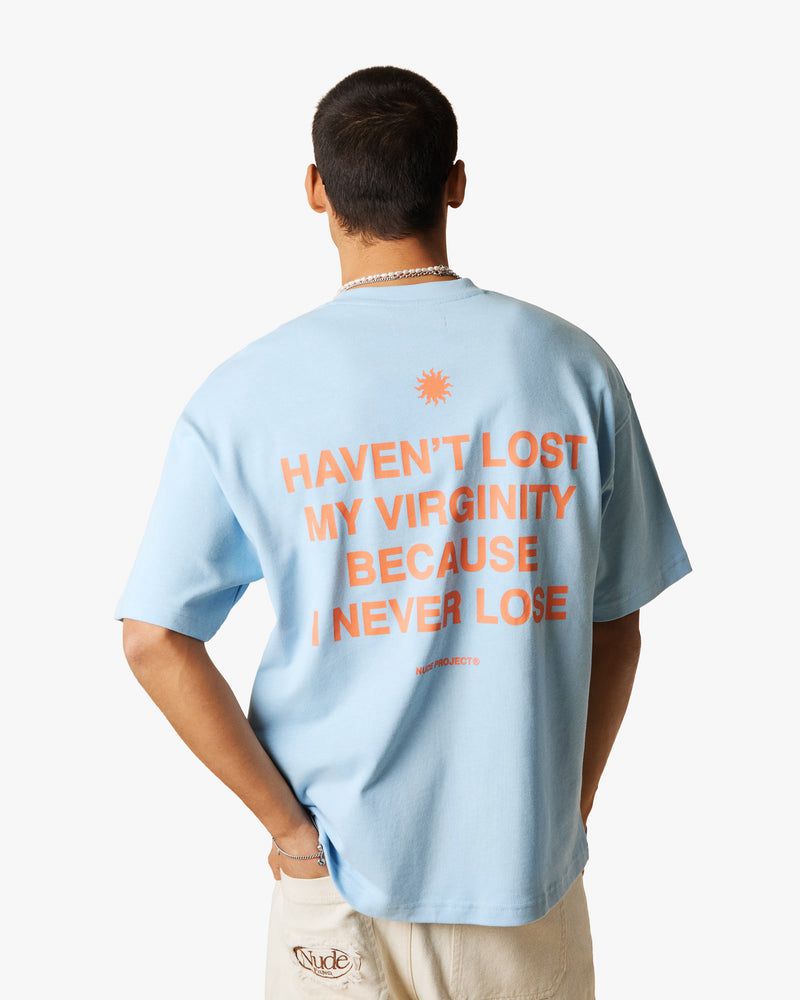 Nude Project Virginity T-shirt Light Blue | US-83071VPLD