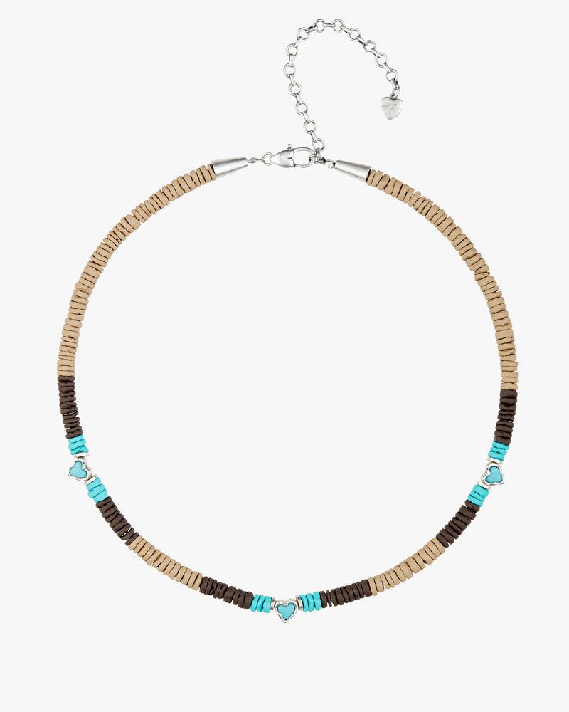 Nude Project Weif Necklace Blue/Brown | US-64017XRMO