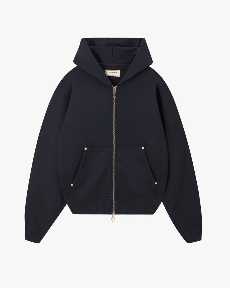 Nude Project Zip Hoodie Navy | US-95064NVCU